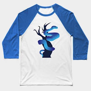 Blue Snake Baseball T-Shirt